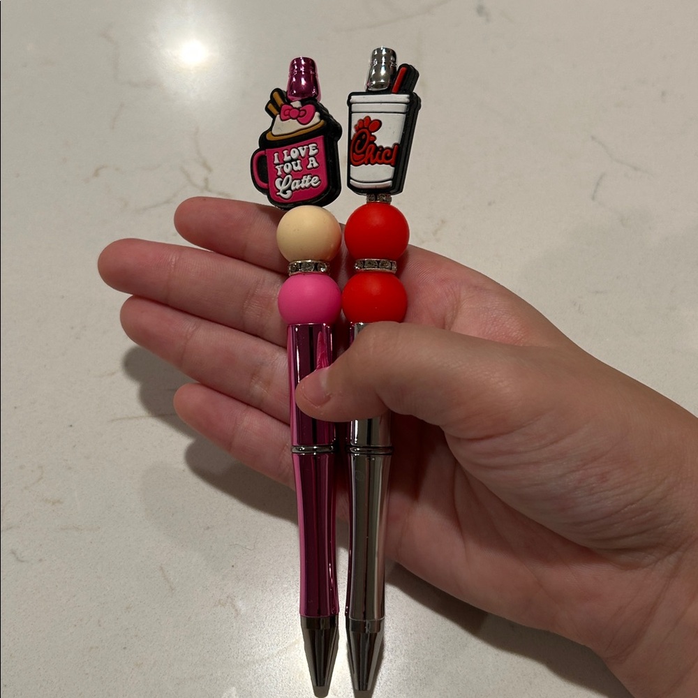 2 Beaded Pens